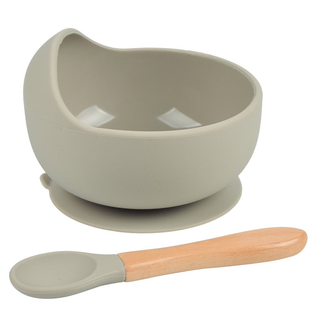Baby Suction Bowl With Spoon - Eco-Baby Tableware