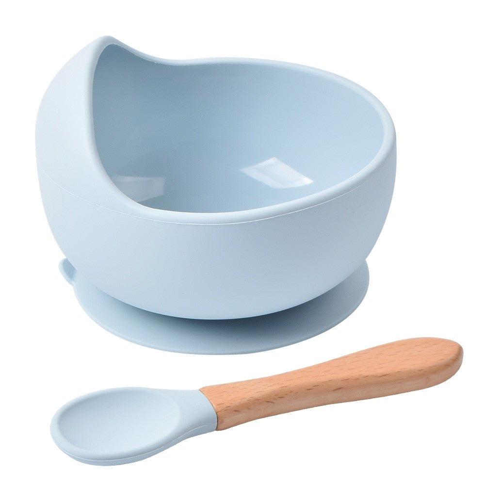 Baby Suction Bowl With Spoon - Eco-Baby Tableware